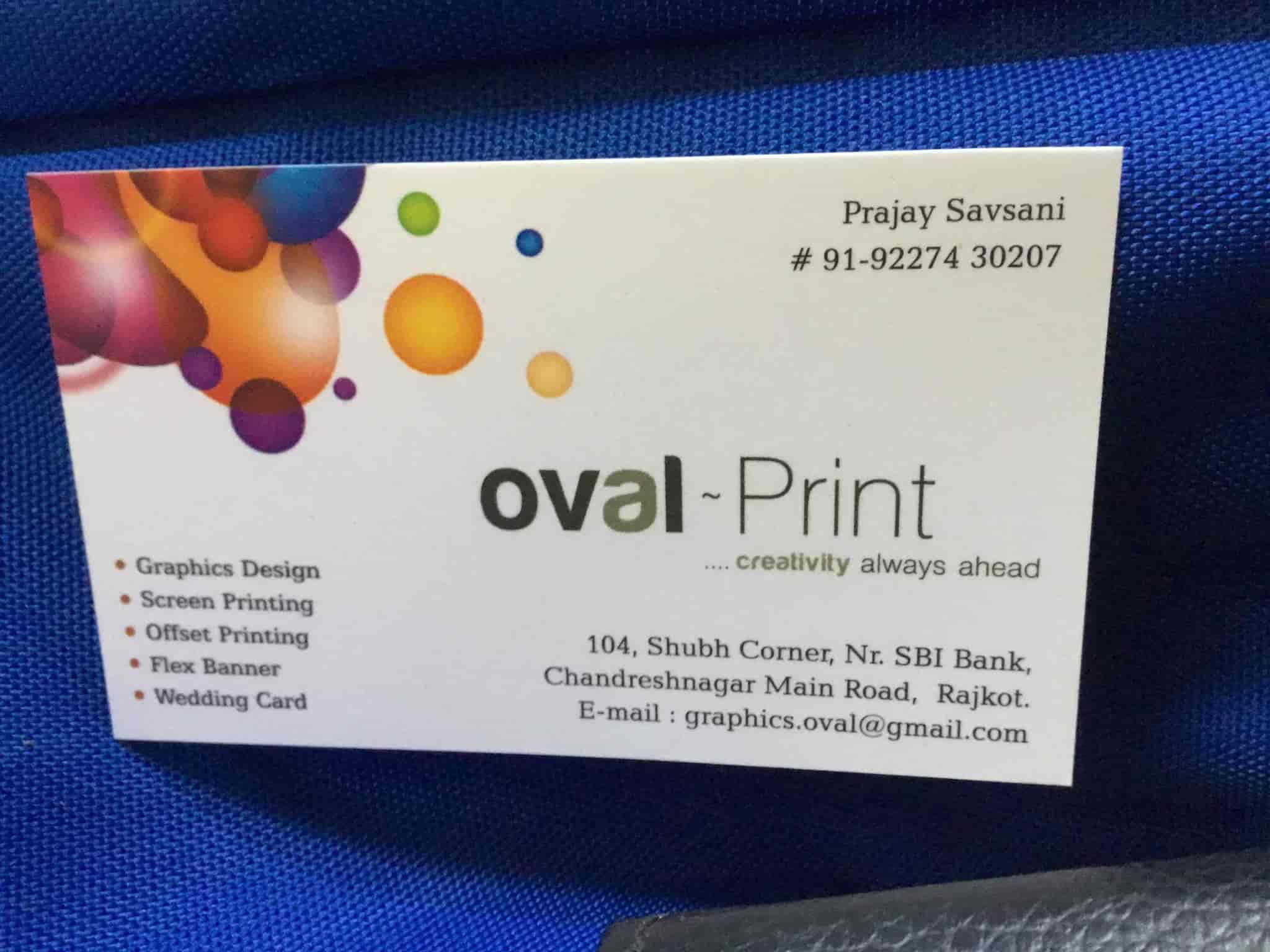 Oval Print — Invitation Printing in Rajkot